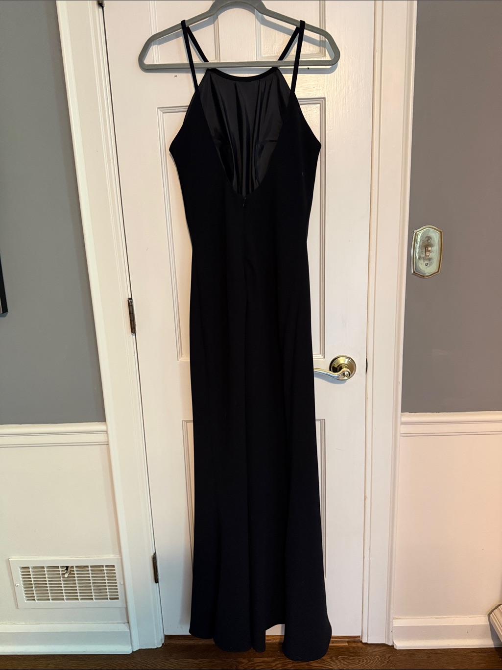 Calvin Klein Elegant Black Halter Gown